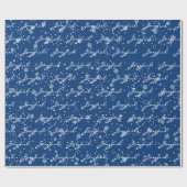 kersttekst in sneeuwvlokken cadeaupapier (Vlak)