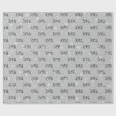 kersttekst in sneeuwvlokken cadeaupapier (Vlak)