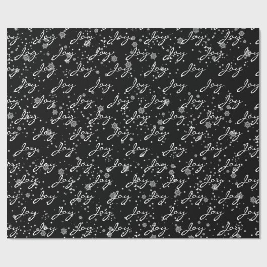 kersttekst in sneeuwvlokken cadeaupapier (Vlak)