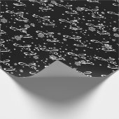 kersttekst in sneeuwvlokken cadeaupapier (Hoek)