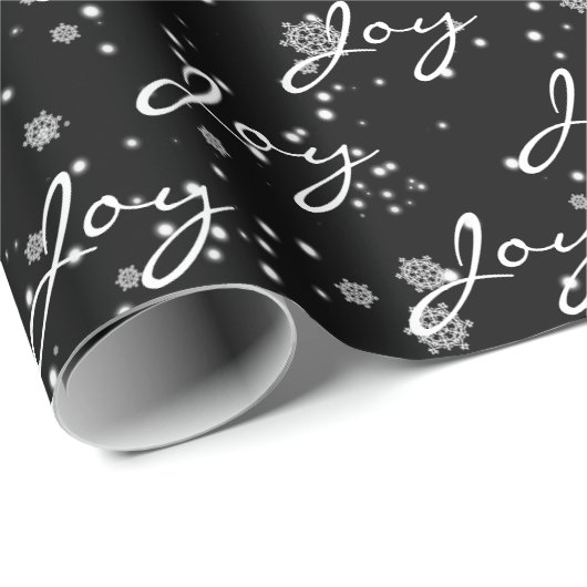 kersttekst in sneeuwvlokken cadeaupapier (Rol Hoek)