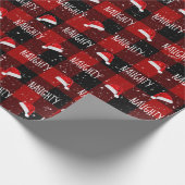 kersttekst met kerstcadeautjes cadeaupapier (Hoek)