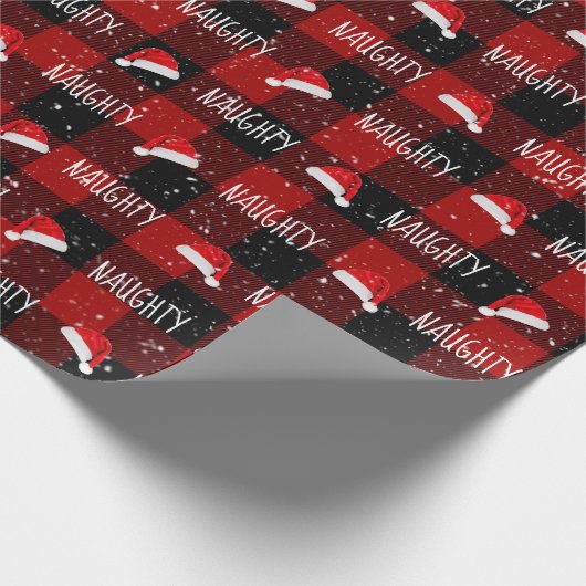 kersttekst met kerstcadeautjes cadeaupapier (Hoek)