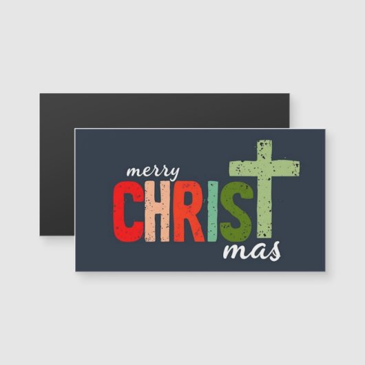 Kersttekst Vrolijk kerstmis Christelijk (Voorkant / Achterkant)