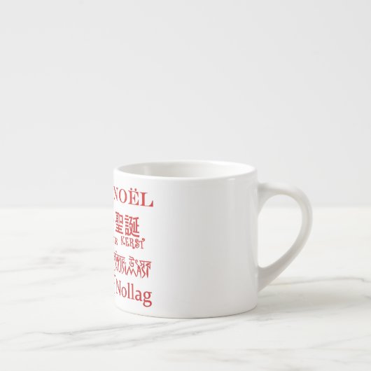 kerstteksten espresso kop (Rechts)