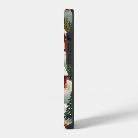 kersttelefooncel iPhone hoesje (Linkerkant)