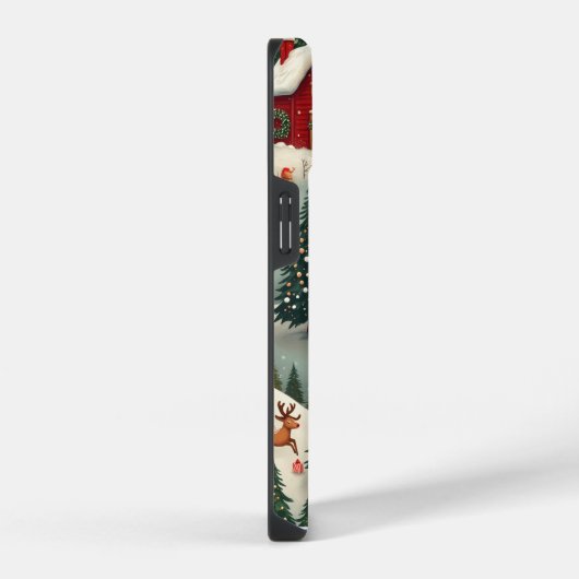 kersttelefooncel iPhone hoesje (Rechterkant)