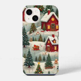 kersttelefooncel iPhone 14 hoesje