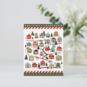 Kersttellende Advent Calendar Briefkaart (Staand voorkant)