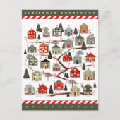 Kersttellende Advent Calendar Briefkaart (Voorkant)