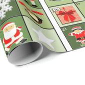 Kersttellende Advent Calendar Cadeaupapier (Rol Hoek)
