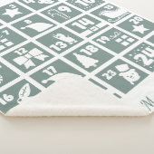Kersttellende Advent Calendar Sherpa Deken (3/4)