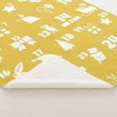 Kersttellende Advent Calendar Sherpa Deken (3/4)