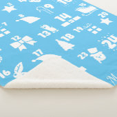Kersttellende Advent Calendar Sherpa Deken (3/4)