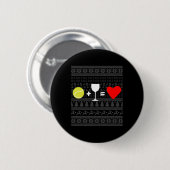 Kersttennis 16 ronde button 5,7 cm (Voorkant /achterkant)