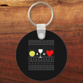 Kersttennis 16 sleutelhanger (Voorkant)
