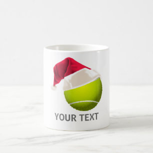 kersttennis Ball Santa Hat Koffiemok