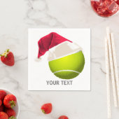 kersttennis Ball Santa Hat Servetten (Insitu)