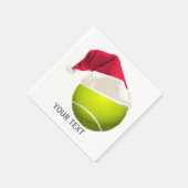 kersttennis Ball Santa Hat Servetten (Hoek)