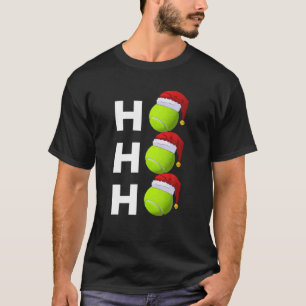 kersttennis breekt kerstman met grappige feestdage t-shirt