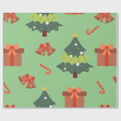 Kersttennis, Cadeaus en snoepriet Cadeaupapier (Vlak)