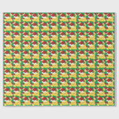 kersttennis | DIY-naam Cadeaupapier (Vlak)