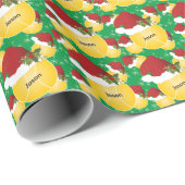 kersttennis | DIY-naam Cadeaupapier (Rol Hoek)