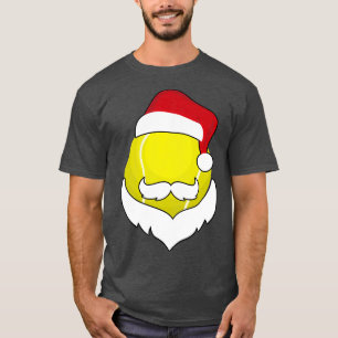 kersttennis Funny Santa Hat Beard T-shirt
