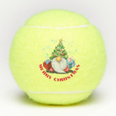 kersttennis-koepel met cadeaus tennisballen (Voorkant)