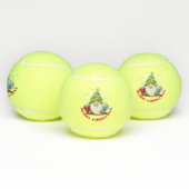 kersttennis-koepel met cadeaus tennisballen (Multi)