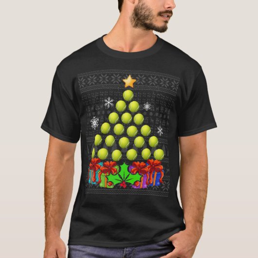 kersttennis kogelbreder t-shirt (Voorkant)