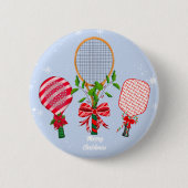 Kersttennis, Paddle & Pickleball Rackets  Ronde Button 5,7 Cm (Voorkant)
