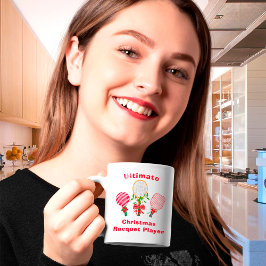 Kersttennis, paddleball, Pickleball Player Koffiemok