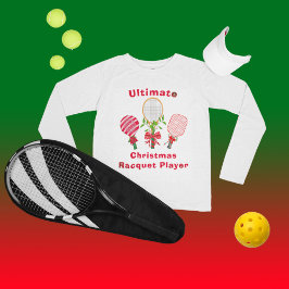 Kersttennis, paddleball, Pickleball Player T-shirt