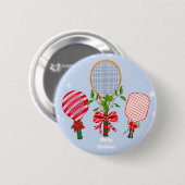 kersttennis, peddel en Pickleball-ringbandjes Ronde Button 5,7 Cm (Voorkant /achterkant)