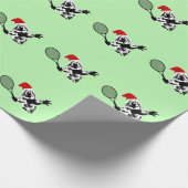 kersttennis Quokka-pakpapier Cadeaupapier (Hoek)