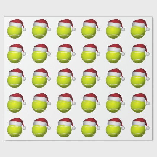 Kersttennisbal Cadeaupapier (Vlak)