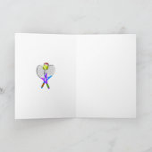 Kersttennisbal Feestdagen Kaart (Binnen)