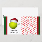 Kersttennisbal Feestdagenkaart (Voorkant / Achterkant)