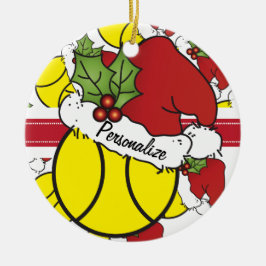 Kersttennisbal | Personaliseren Keramisch Ornament
