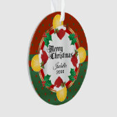 kersttennisontwerp | DIY-naam Ornament (voorkant)