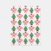 kersttennispatroon fleece deken (Voorkant)