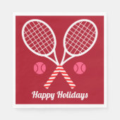 Kersttennisrackets Servet (Voorkant)