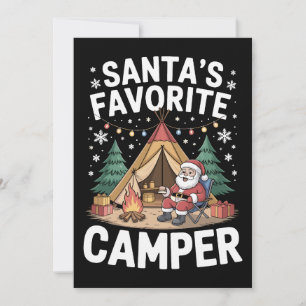 Kersttent Kampeer vuur Sinterklaas' favoriete kamp Kaart