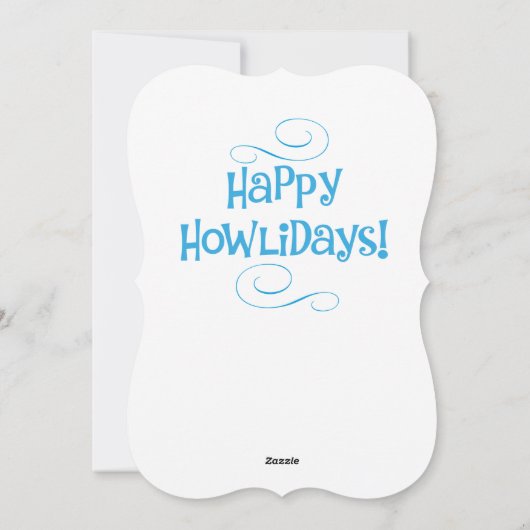 Kerstterger Feestdagenkaart (Achterkant)