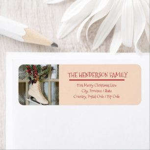  kerstterugzendadres voor Skating Etiket