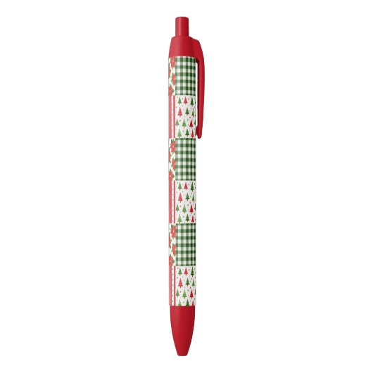 Kersttexturen Zwarte Inkt Pen (Achterkant (Verticaal))