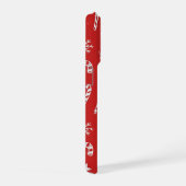 Kersttextuur met feestelijke elementen iPhone hoesje (Rechterkant)