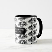 kerstThanksgiving  Turkije - Aangepaste naam Mok (Voorkant rechts)