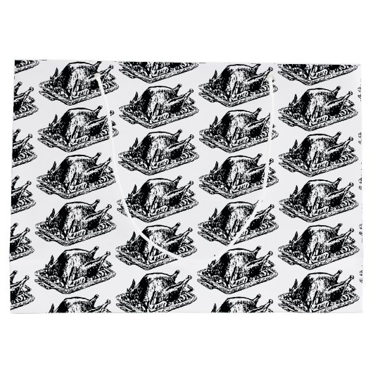 KerstThanksgiving  Turkije Groot Cadeauzakje (Achterkant)